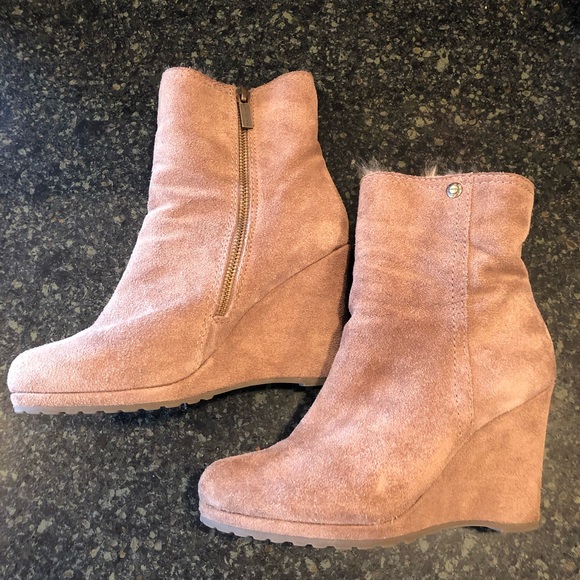 Calvin Klein Odelle Suede fur-lined-6 - Picture 7 of 8